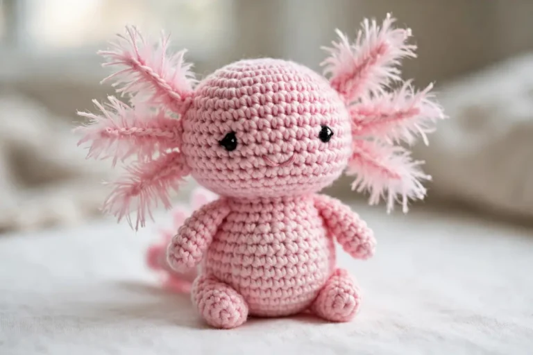 Free beginner crochet axolotl pattern low sew