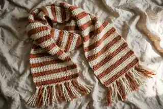 Cozy Striped Scarf for Beginners